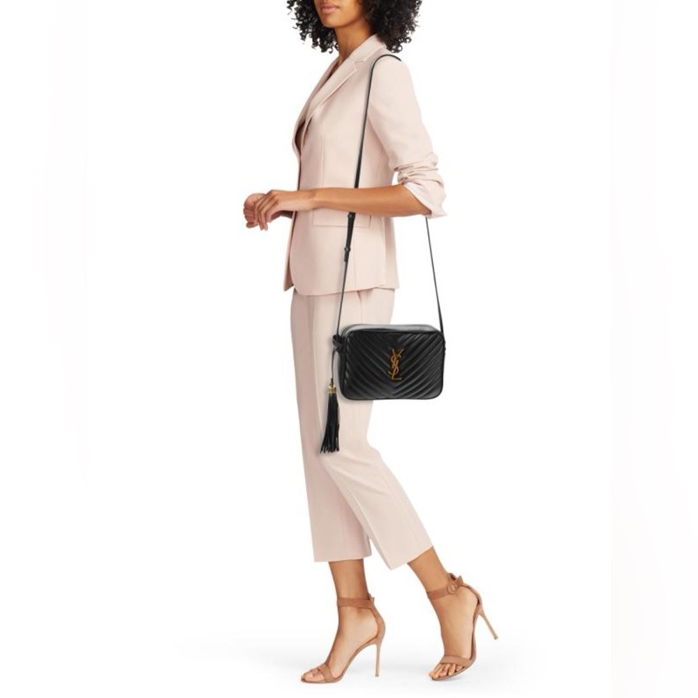 SAINT LAURENT Lou Quilted Leather Crossbody Bag - Picture 4 of 17